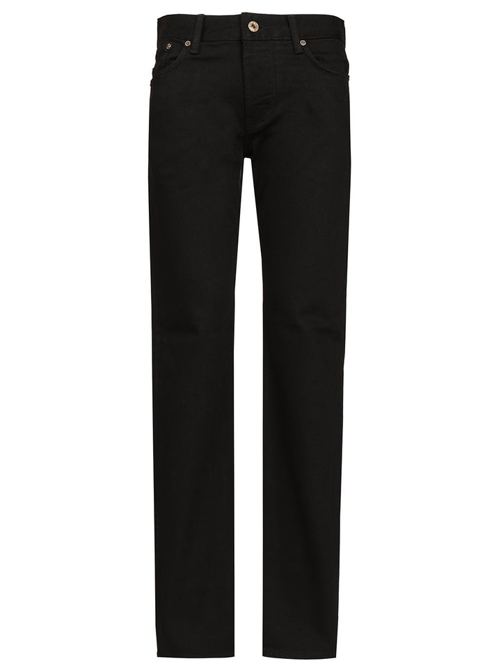 Emporio Armani Straight-Leg  With Five-Pocket Design Jeans - Nero | be158f990434e8a05a3cc9da6da302a0a977c8d3