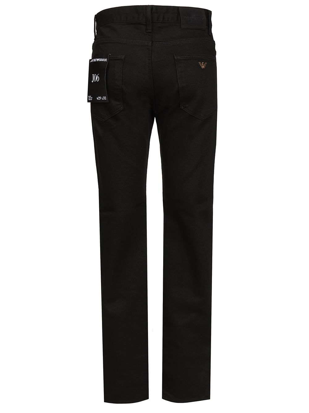 Emporio Armani Straight-Leg  With Five-Pocket Design Jeans - Nero | f6bdf4f57d0dda2b974ab3e5039d55b093c7fea1
