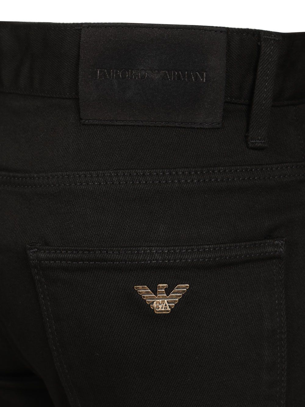 Emporio Armani Straight-Leg  With Five-Pocket Design Jeans - Nero | 3f40ea83c2fcbdd5854cf867517d02ac8de4765a