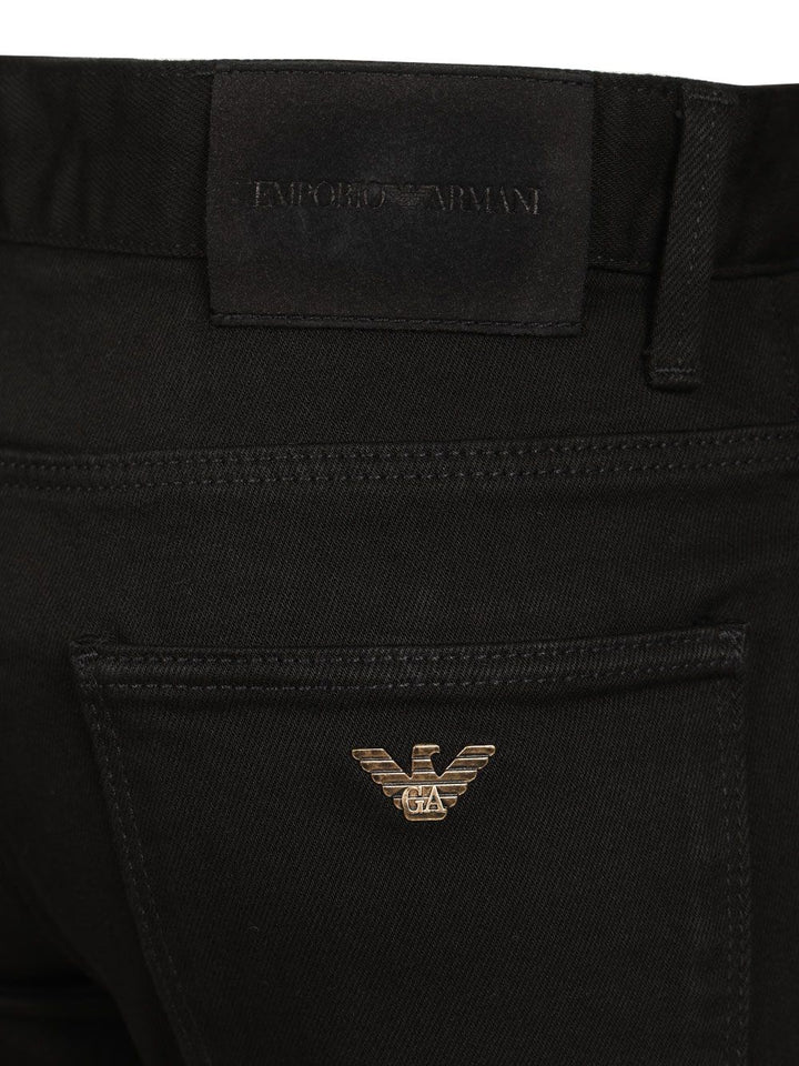 Emporio Armani Straight-Leg  With Five-Pocket Design Jeans - Nero | 3f40ea83c2fcbdd5854cf867517d02ac8de4765a