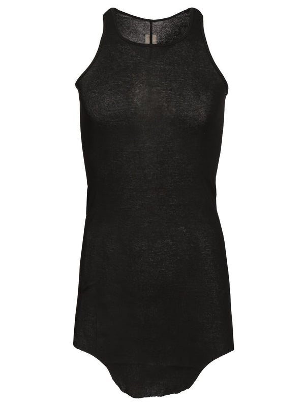 Basic Mini Rib Jersey Tank T-Shirt Nero