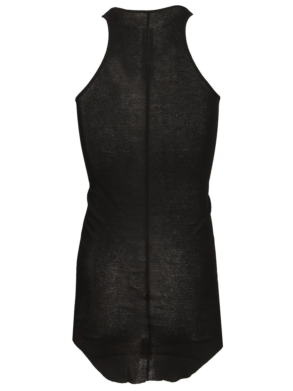 Rick Owens Basic Mini Rib Jersey Tank T-Shirt - Nero | 5764c0d88cd0ce35f9dc8f558c597110c4ca3142