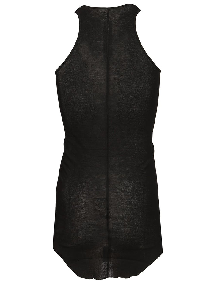 Rick Owens Basic Mini Rib Jersey Tank T-Shirt - Nero | 5764c0d88cd0ce35f9dc8f558c597110c4ca3142