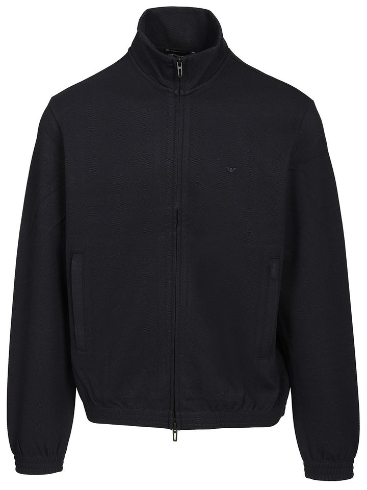 Emporio Armani Zip-Up Sweatshirt Sweatshirts - Blu | 12d9ff0d01022ce93e740defd01d5df093c5cf21