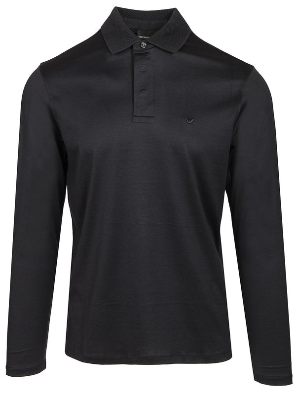 Polo L/S Polo Shirt Blu