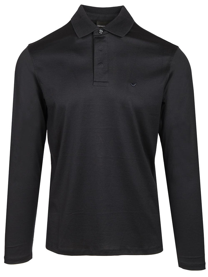 Emporio Armani Polo L/S Polo shirt - Blu | 8735a640e39a74d9a67d0afb04e28da7379385dc