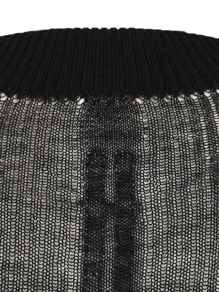 Rick Owens Oversized Sweater Knitwear - Nero | 8e5db218dfbdebce3e3e7e9d5a5b8d1fb42f0cc8
