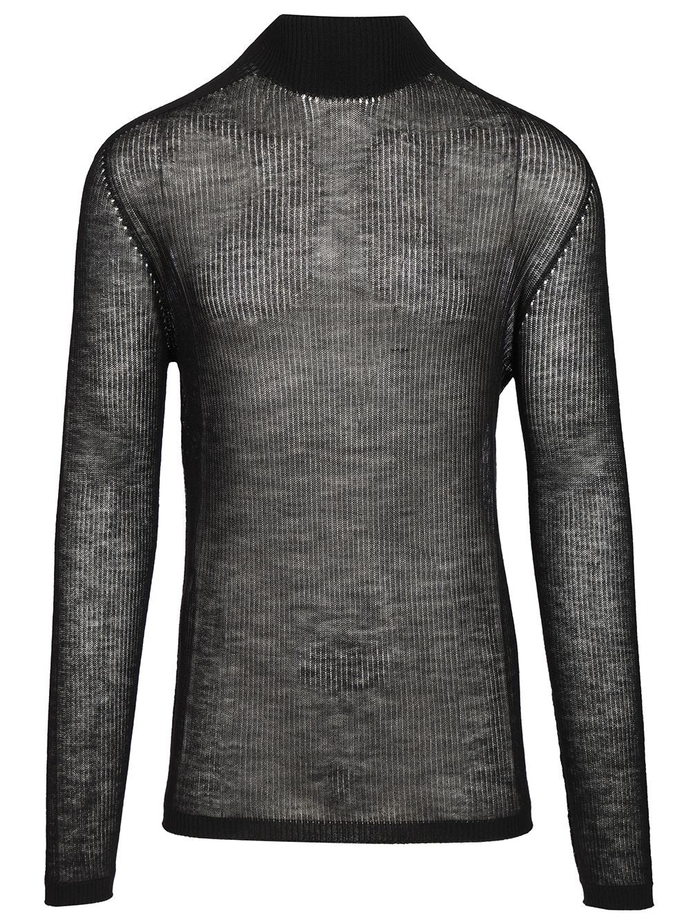 Rick Owens Oversized Sweater Knitwear - Nero | 97555a98b9a66a9b56f6c83e7b3627c80c9c78d4