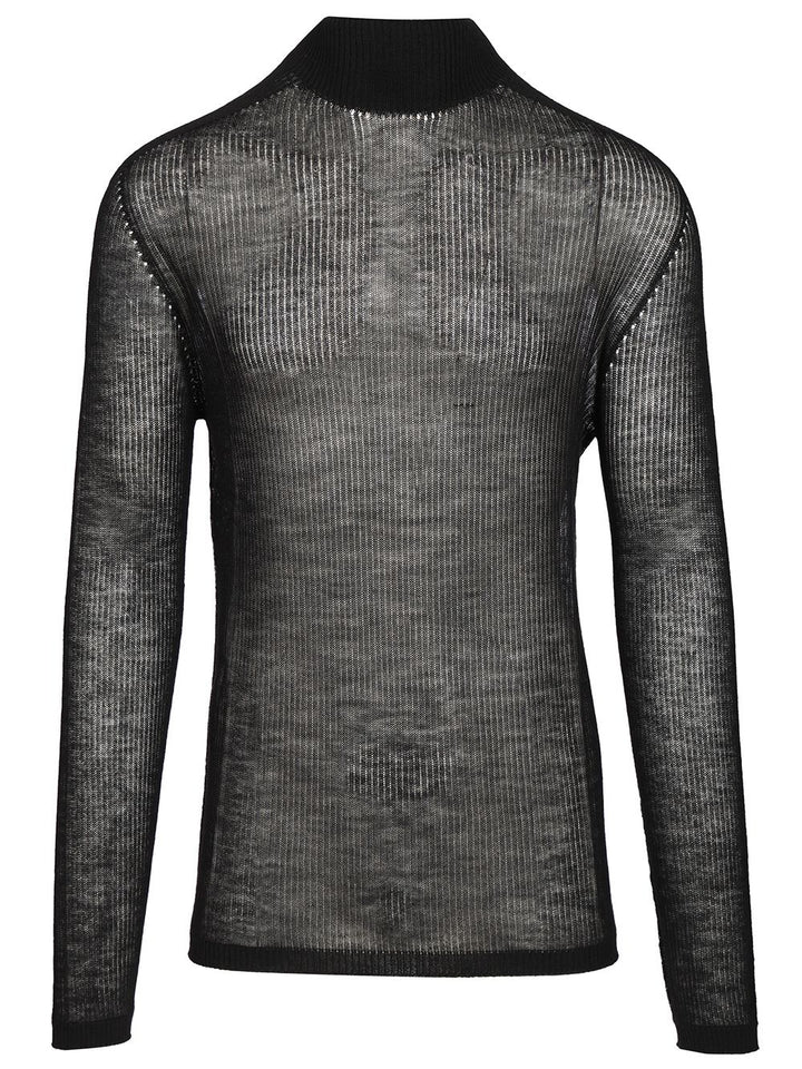 Rick Owens Oversized Sweater Knitwear - Nero | 97555a98b9a66a9b56f6c83e7b3627c80c9c78d4
