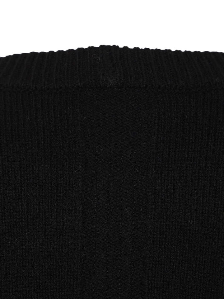 Rick Owens Crew Neck Sweater Knitwear - Nero | 4951e00c72b5709c9b7ee00846e51e907ae2631c