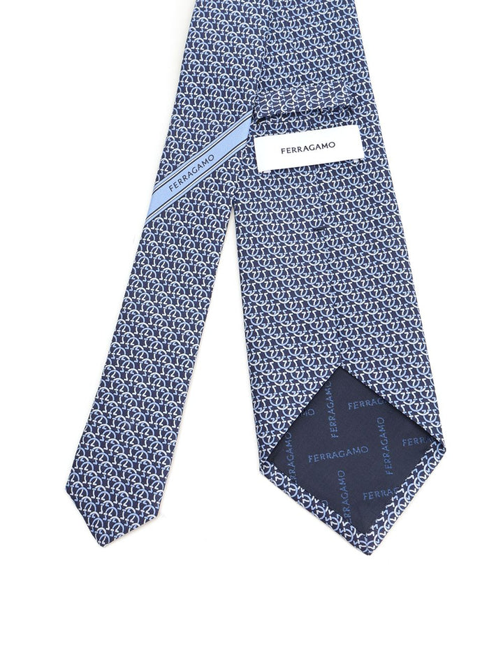 Ferragamo Silk Tie Ties And Bow Ties - Blu | 9c7c45b41ebad33c10132408b06451bed34de5c2