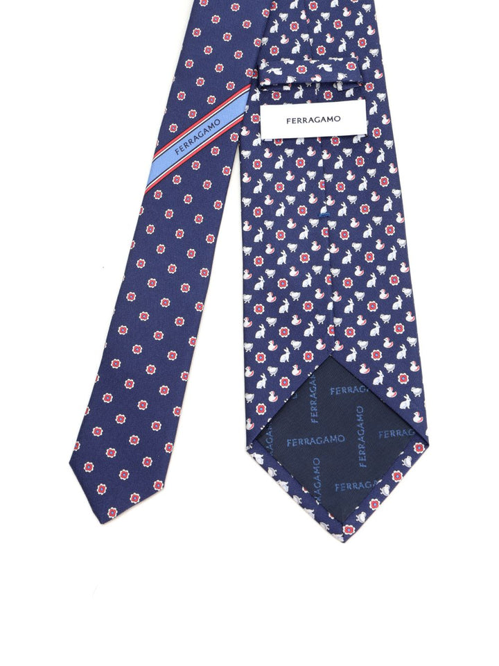 Ferragamo Silk Tie Ties And Bow Ties - Blu | f55aea5d2d8444ffa55d4220e5f2993d3b0ecb9e
