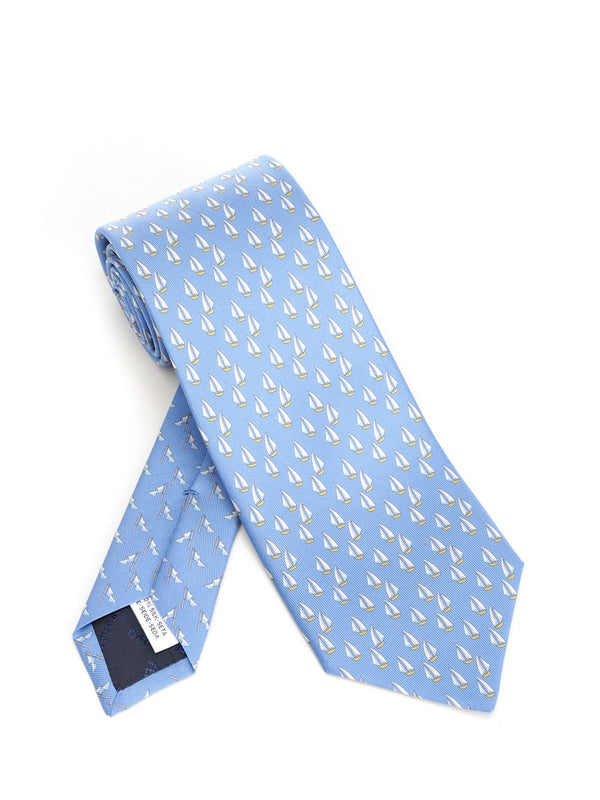 Nautical Print Tie Ties And Bow Ties Blu