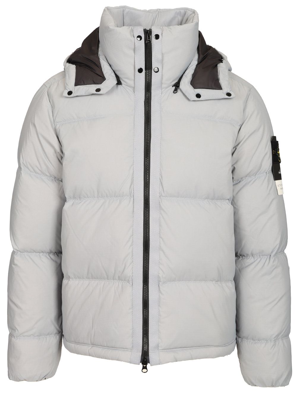 Stone Island Down Jacket In 6.6 Ripstop Nylon Cordura® Coats - Grey | 8adc4f90031f041dbb06cfa980d9b2eb8b2cd563