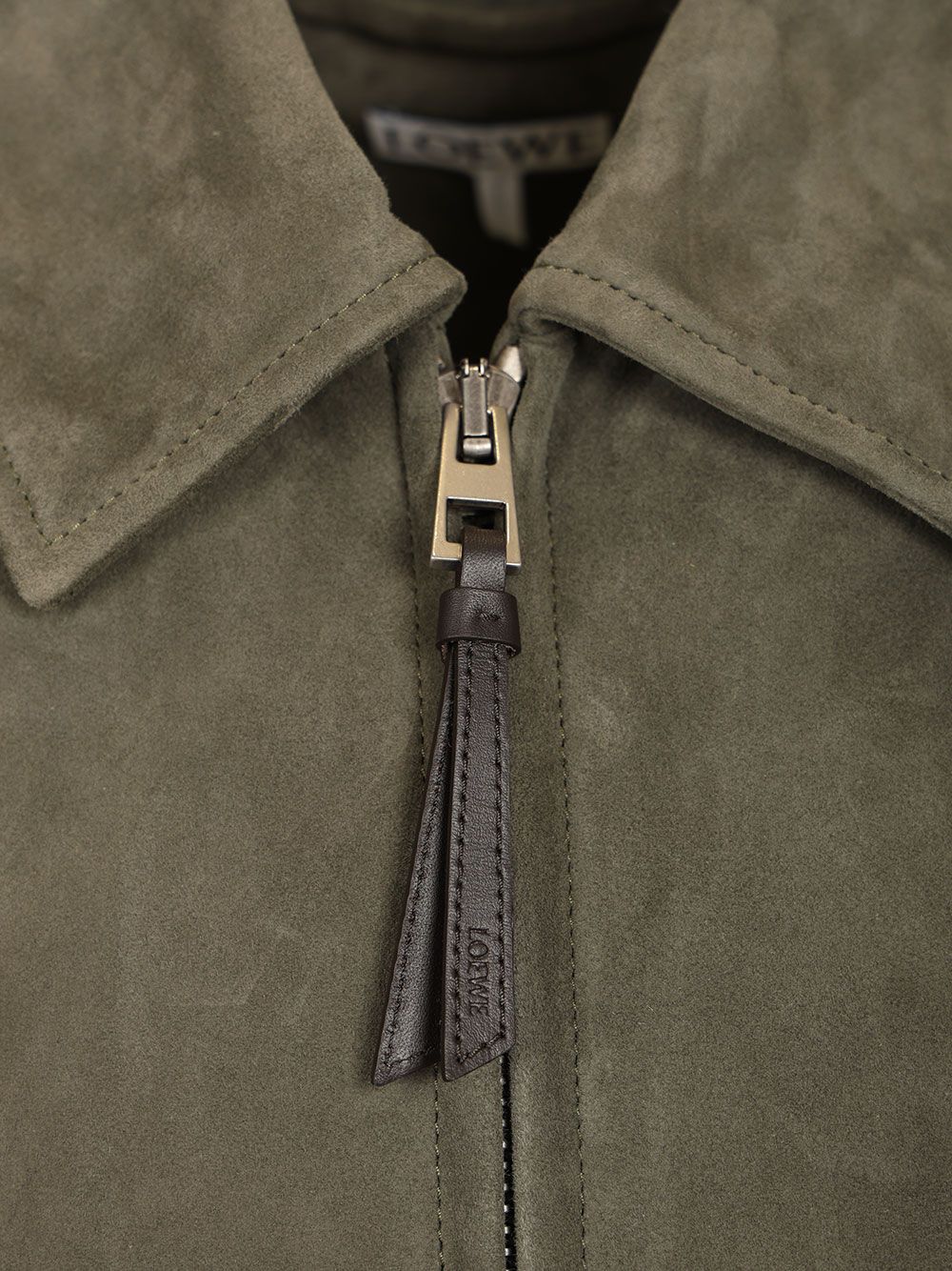 Loewe Lightweight Suede Lambskin Jacket Giacche - Verde | 2b339fce9dbc0579908e556d4191917efedcb91e