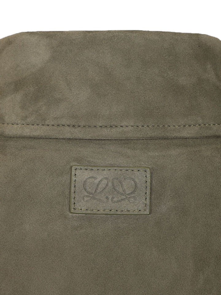Loewe Lightweight Suede Lambskin Jacket Giacche - Verde | f3a22c8349985b0ad3d70cf14e7b49c826967159