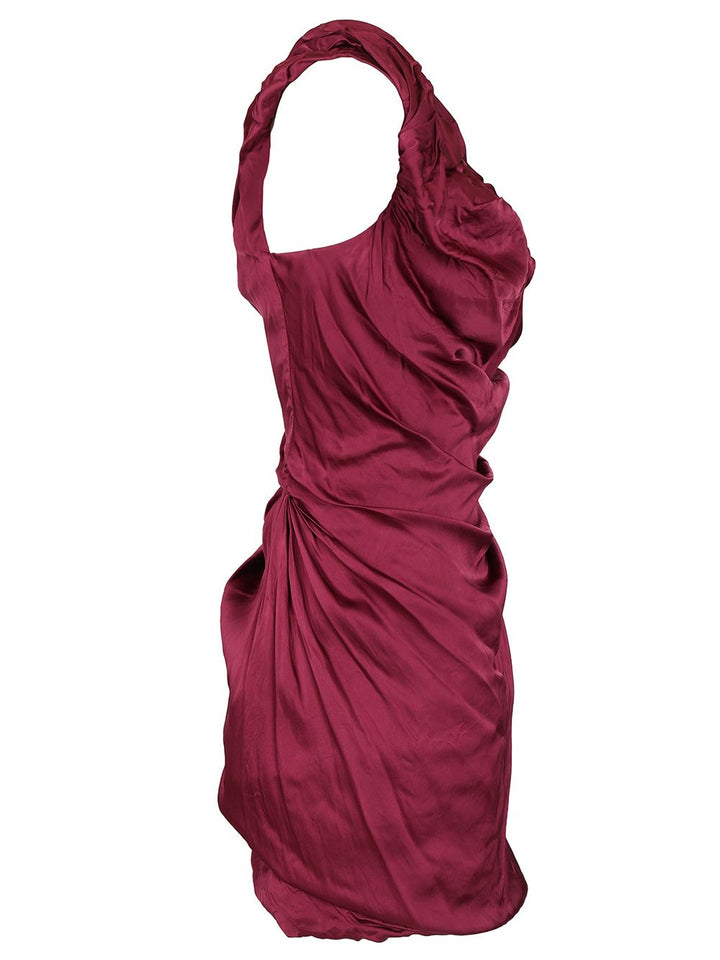 Vivienne Westwood Twisted Ginnie Mini Dress Abiti - Bordeaux | f738822803d4ddb2902d94a00de14557d33f7ff2