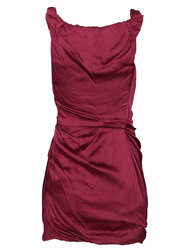 Vivienne Westwood Twisted Ginnie Mini Dress Abiti - Bordeaux | 974df8645e449989531dbeecb4b61eb5f642a2fe