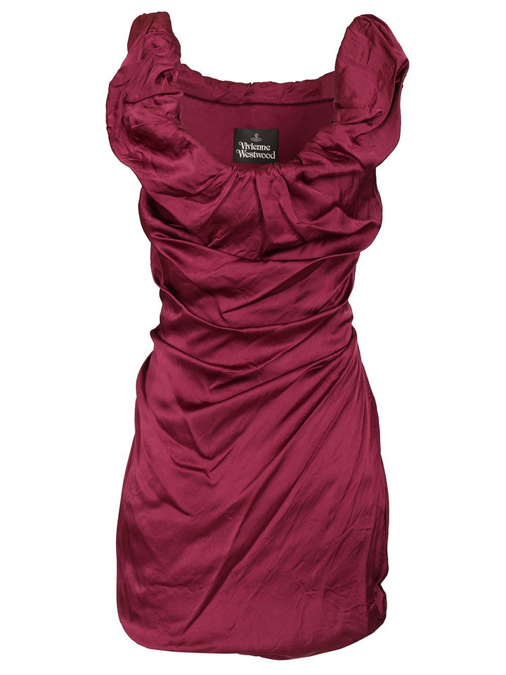 Vivienne Westwood Twisted Ginnie Mini Dress Abiti - Bordeaux | 2037b1c450e2be7be7801fa57f0cb03e64ac2e37
