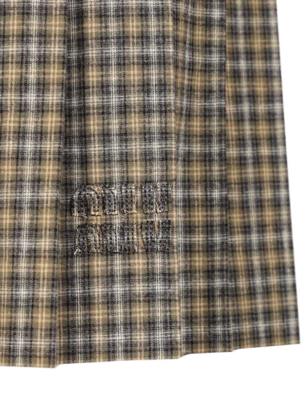 Miu Miu Tartan Miniskirt Gonne - Verde | 226fe79dc089531226a993317f063c45ab8c0d7f