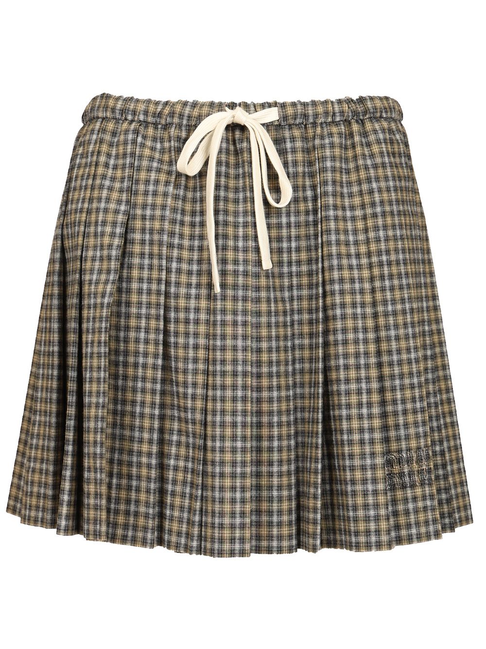 Miu Miu Tartan Miniskirt Gonne - Verde | 18174e8422109a880b478b1a06411b73ae5a2dd8