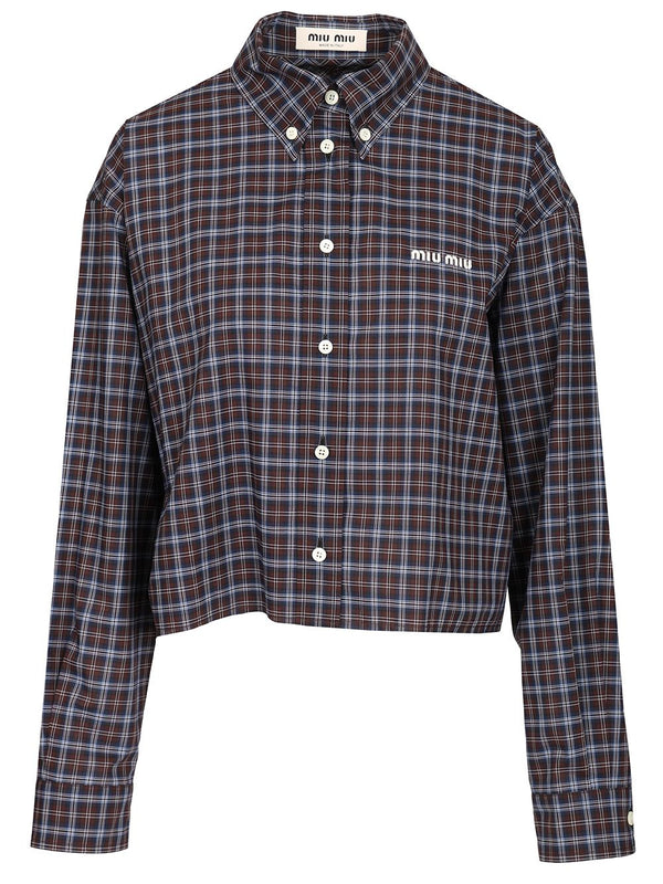 Tartan Shirt Shirts Blu