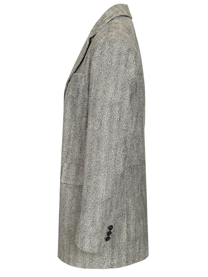 Emporio Armani Signature Blazer Giacche - Grey | 3a06645efb06cb0f2639a4073941f0f7198aa295
