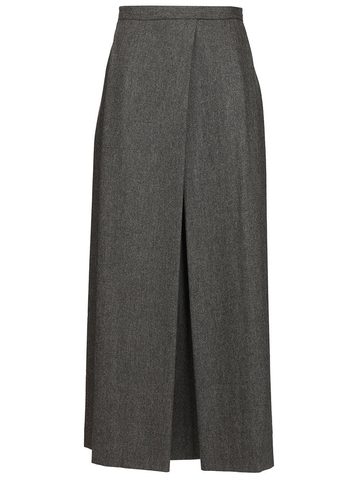 Emporio Armani Midi Skirt Gonne - Grey | 8efa5a4eb9a96bb77e730a65fc7b29d5d74dc9e1
