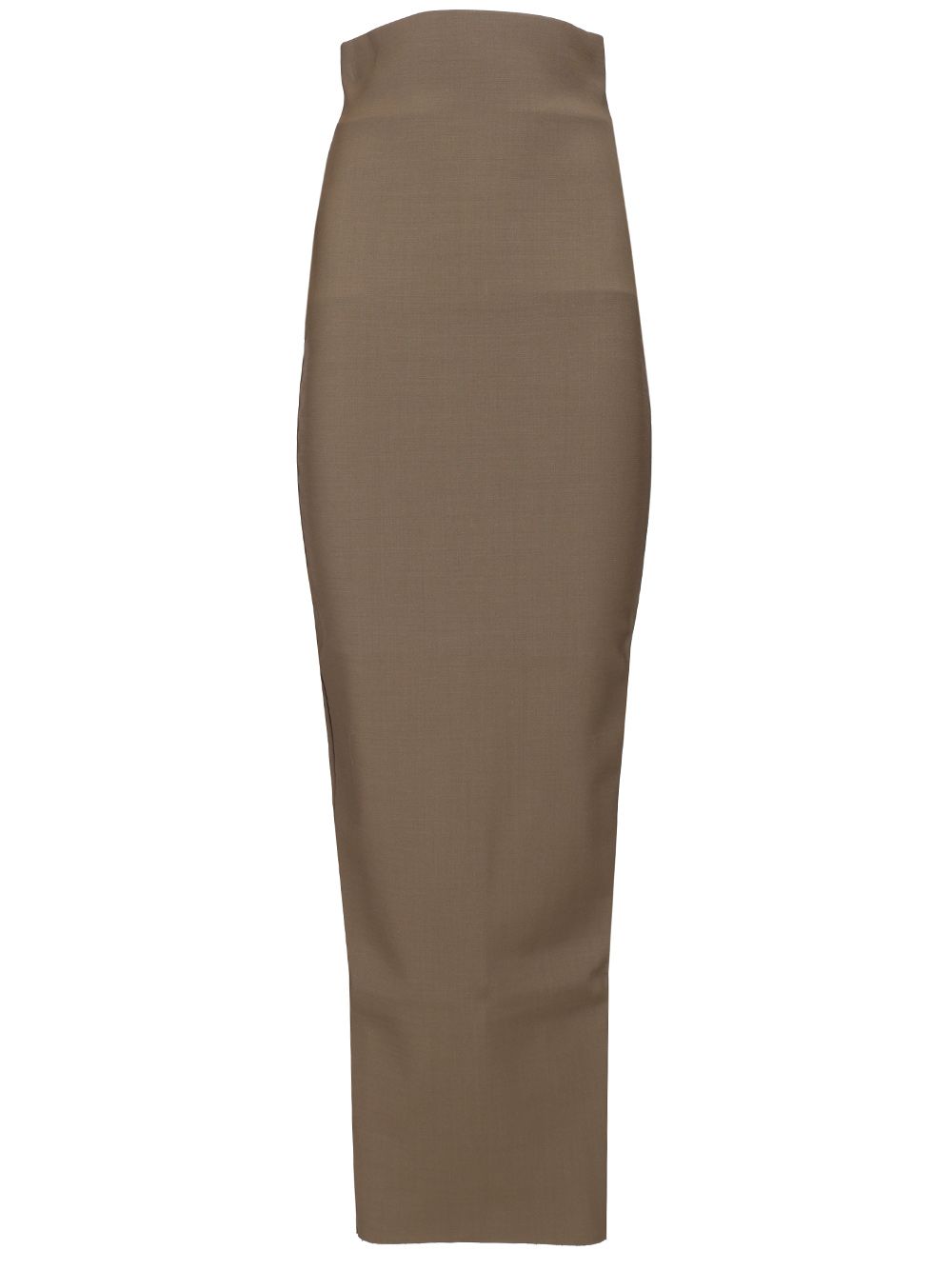 Rick Owens Dirt Pillar Skirt Stretch Wool Gonne - Marrone | e87c243dd4fe069345015921675a7d831c1f5fc1