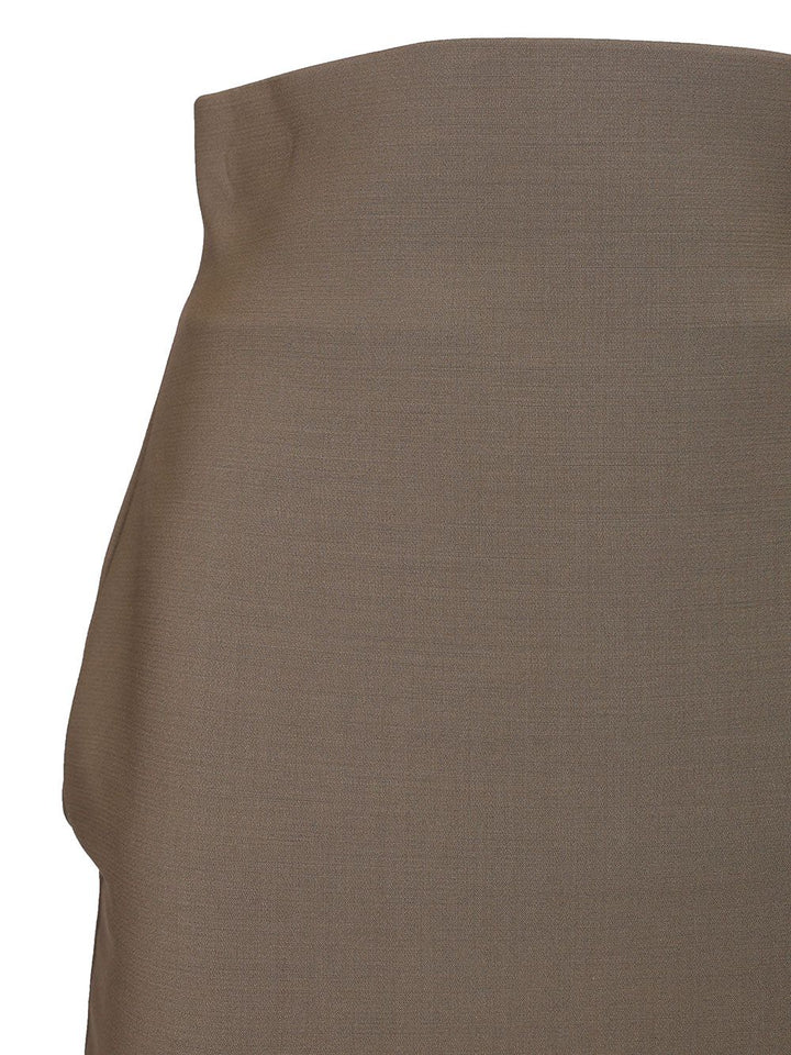 Rick Owens Dirt Pillar Skirt Stretch Wool Gonne - Marrone | a8248630c63d602a7c0766f21ee146df6fb3dab3