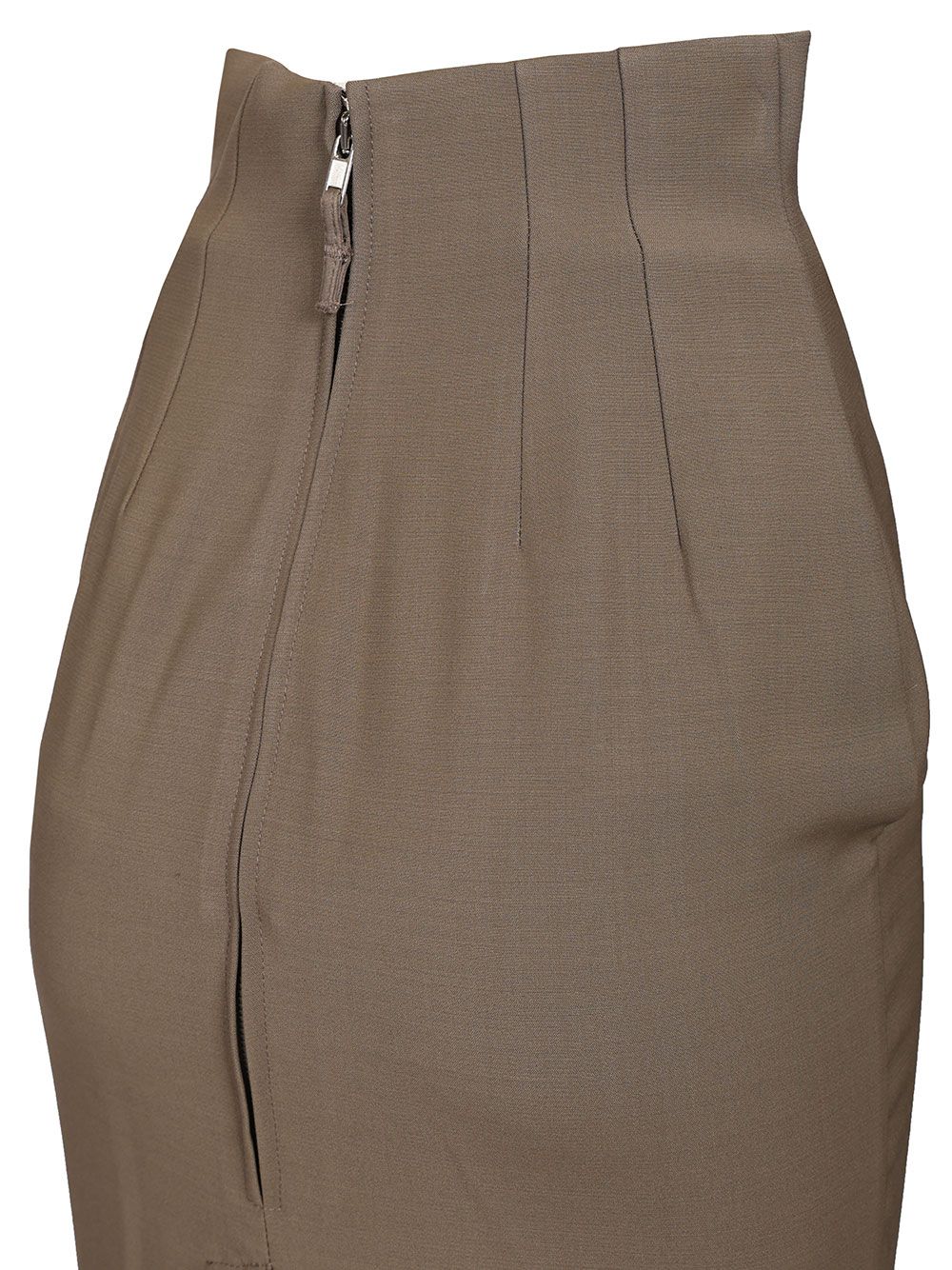 Rick Owens Dirt Pillar Skirt Stretch Wool Gonne - Marrone | 122810dc20331c15c79809fb37d6968d73ff7c67