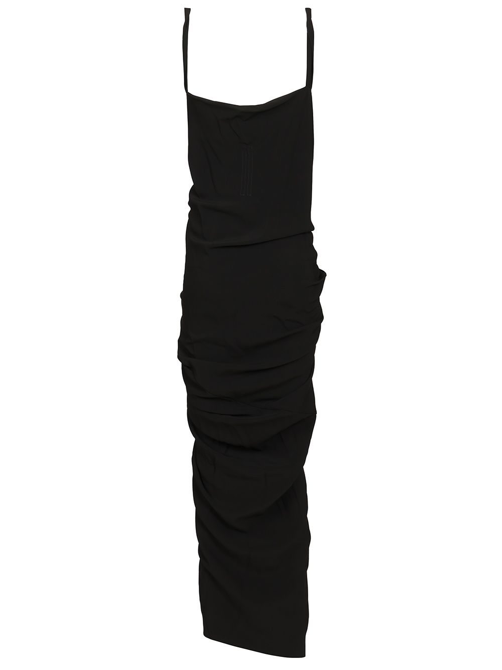 Rick Owens Long Draped Cady Dress Abiti - Nero | 95ce8e6f51702feb5ec9119f24d718a9d902d9a0