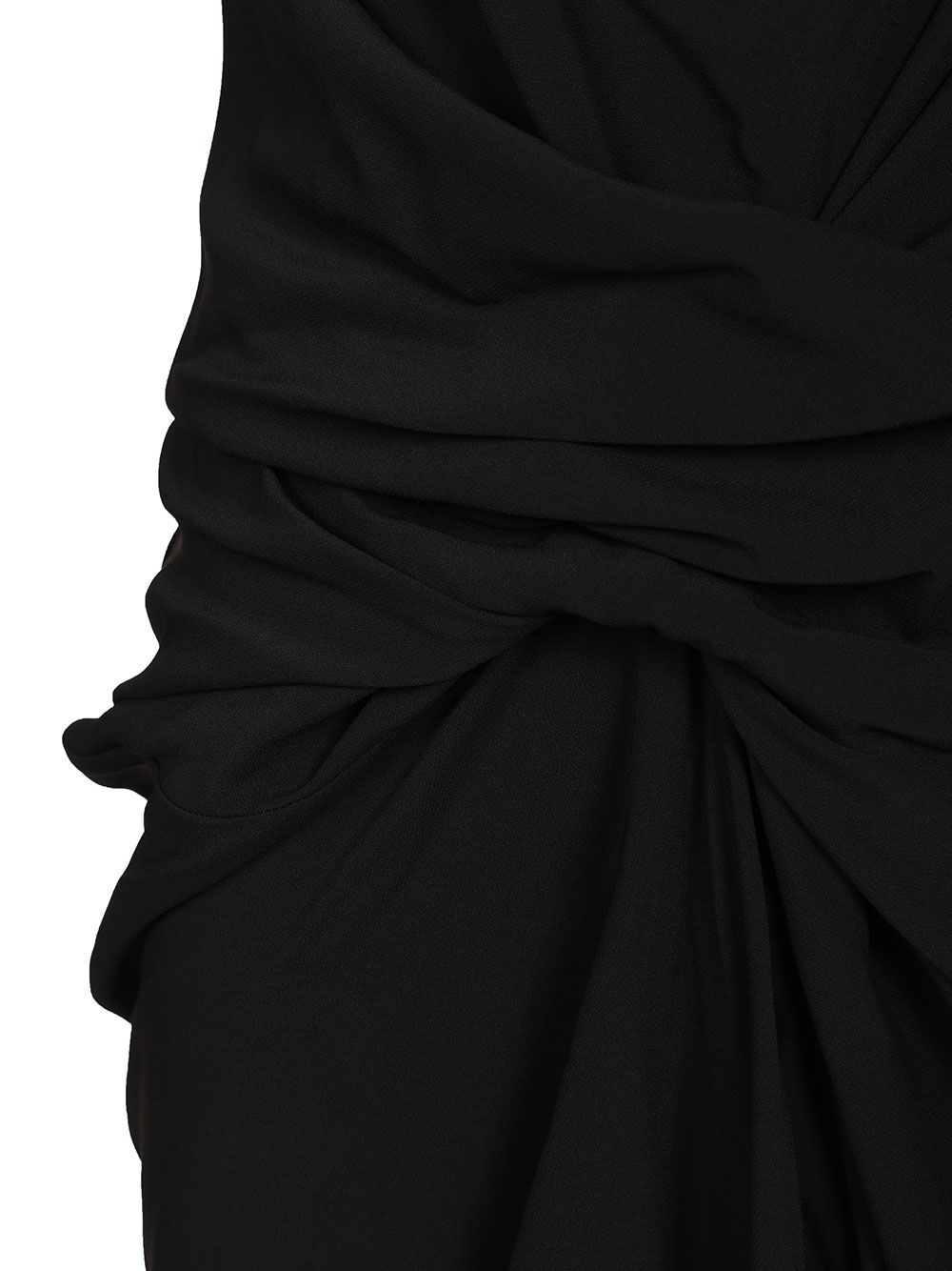 Rick Owens Long Draped Cady Dress Abiti - Nero | d94ca2593b13689214fa65f7b8883349fdd00e28