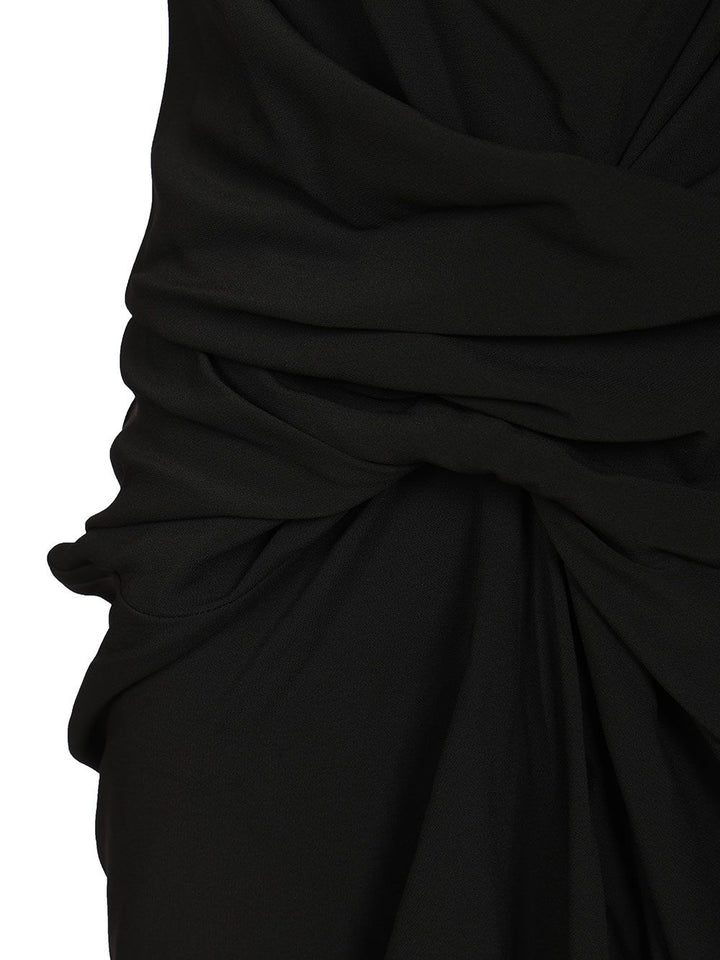 Rick Owens Long Draped Cady Dress Abiti - Nero | d94ca2593b13689214fa65f7b8883349fdd00e28