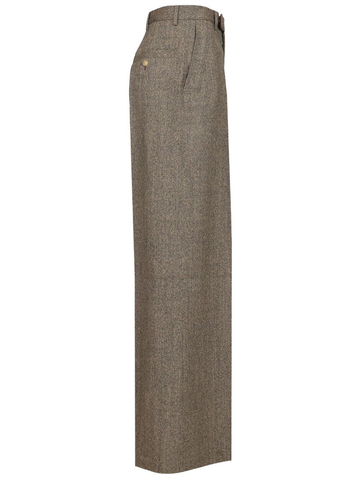 Rick Owens Wide Tailored Pants Bishu Wool Trousers - Nero | 95452da67084578d71dba4eeb45afab82e4934d9