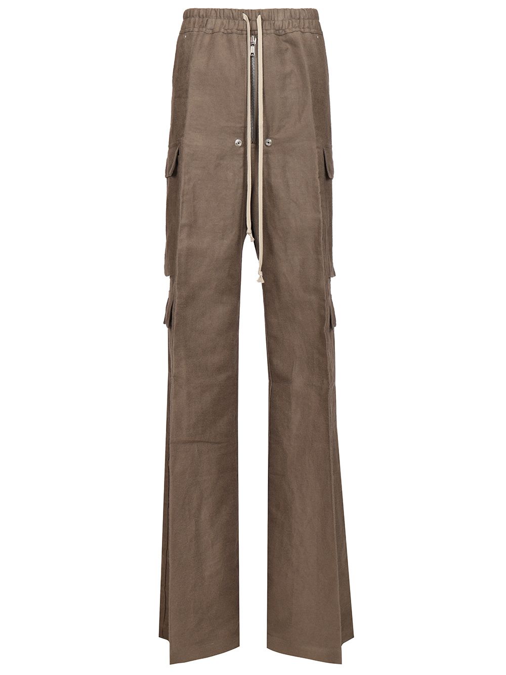 Rick Owens Cargobela  Ramie Moleskin Trousers - Beige | 43fc93390d53af8ea550f580faa20e47a791d090