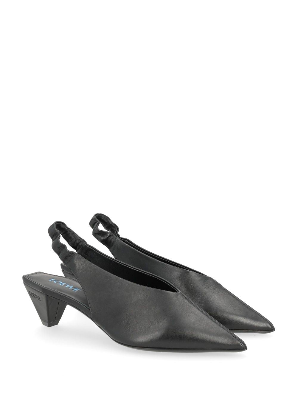Loewe Origami Cubic Lambskin Slingback Decollete - Nero | 41772e4ae2164be6e694310f5d7430bc8b692ff3