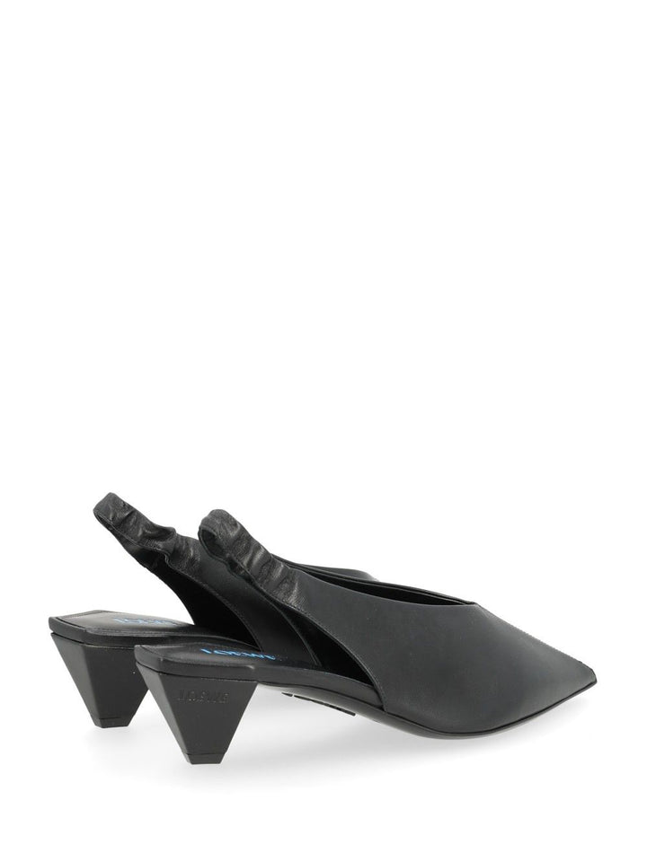 Loewe Origami Cubic Lambskin Slingback Decollete - Nero | 09e3a181e5f0c380b37b68d2aaafe7f928e6a728