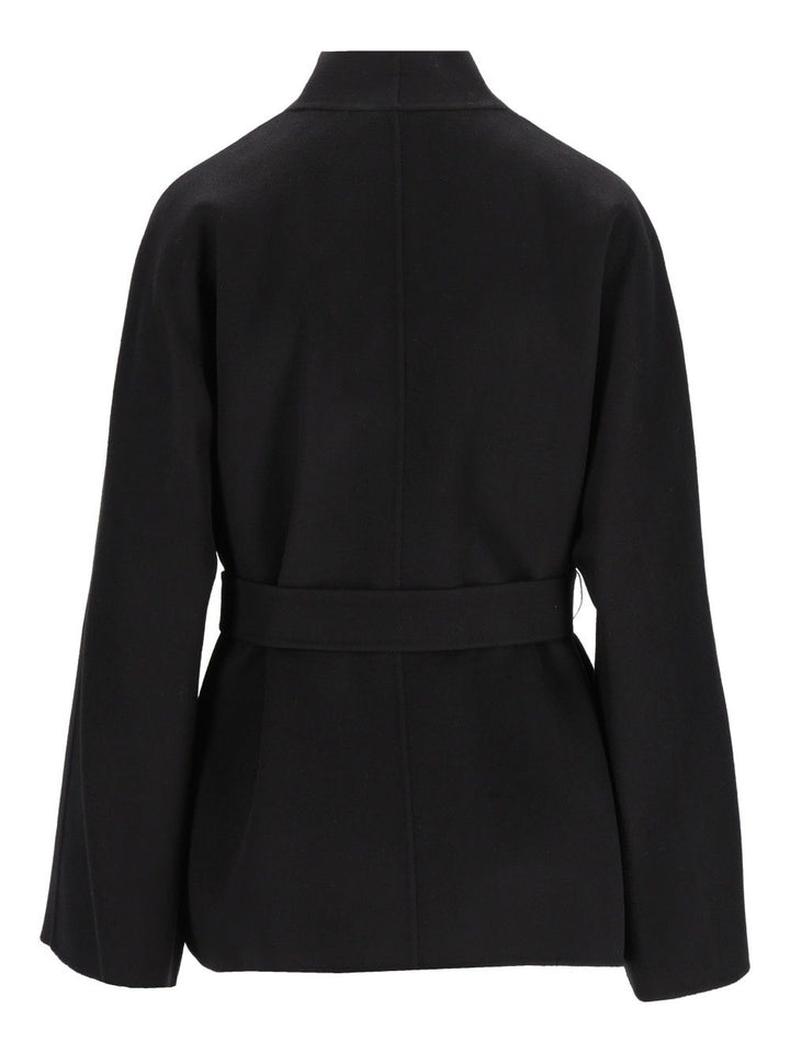 Max Mara Studio Cardigan Coat Coats - Nero | 8f66e231e36b71938146b56794a5e980c51d1b3e