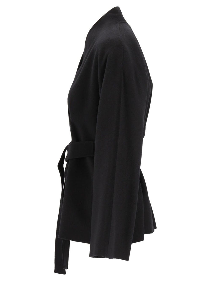 Max Mara Studio Cardigan Coat Coats - Nero | 0ee52dc07e878ce67c7a7f1b0b5593fbe5711113