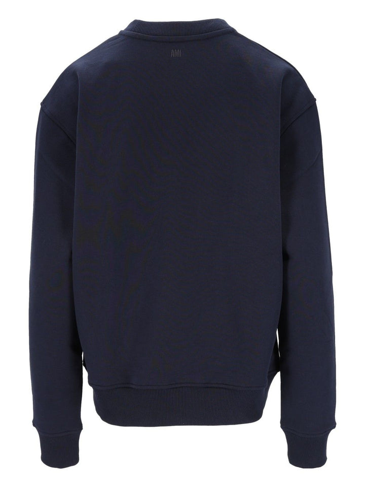 Ami Ribbed Sweatshirt Sweatshirts - Nero | 2fd702ad7827fa99b20f287eb49c613f91f66393