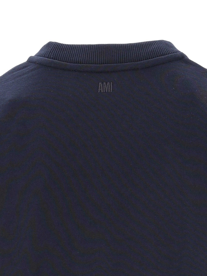 Ami Ribbed Sweatshirt Sweatshirts - Nero | 163aa01108aa382e85227d23ab24b66d1f06730b
