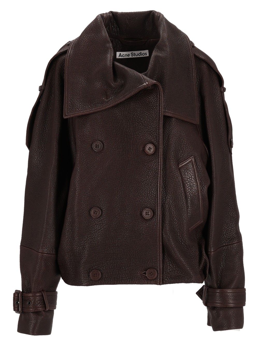 Acne Studios Full Grain Leather Jacket Giacche - Marrone | c87605654283614d1ecf95236721a91899ae98cc