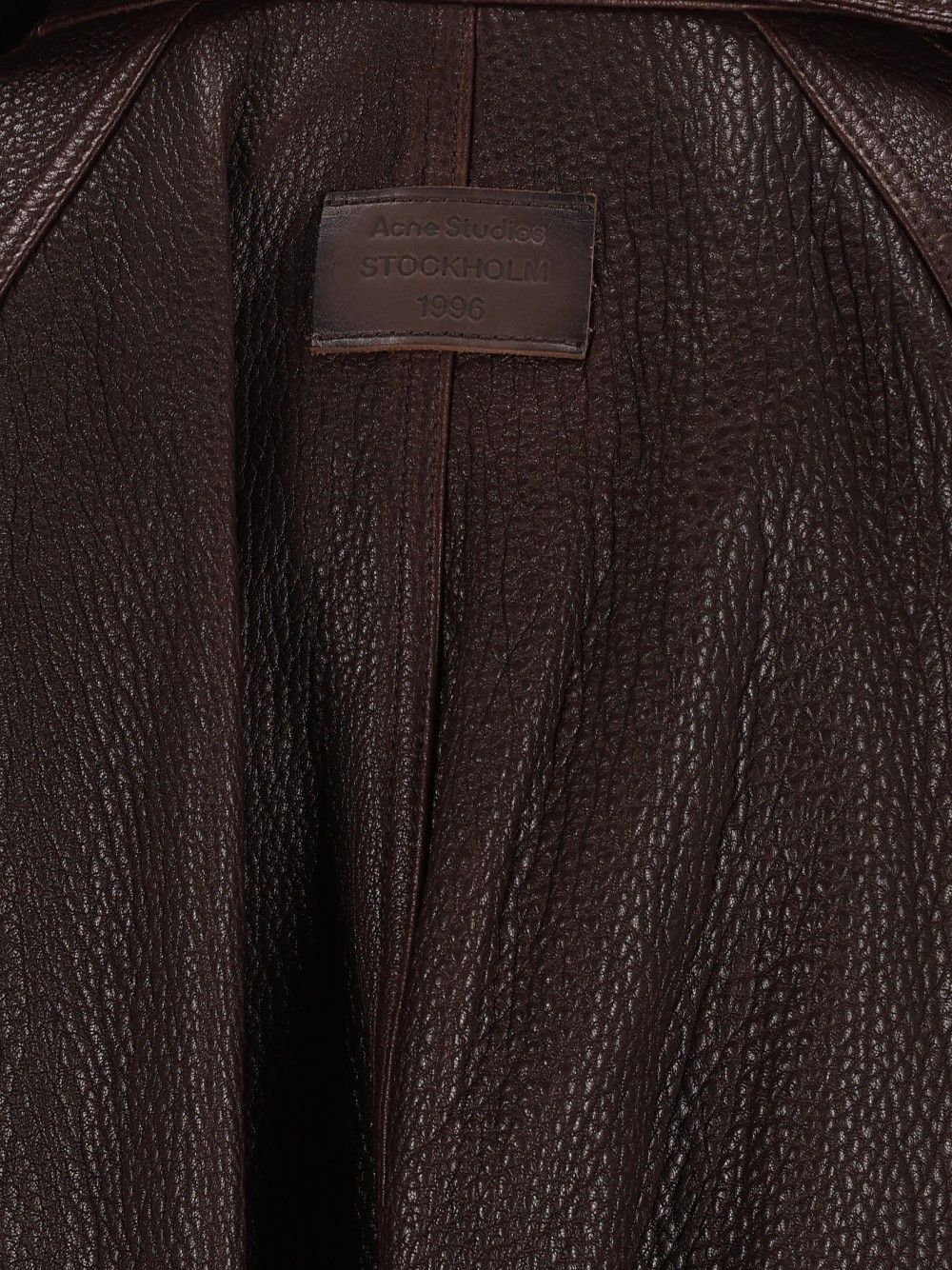 Acne Studios Full Grain Leather Jacket Giacche - Marrone | 2eb8ee0a6ebaebe2ec586a5f2d0bf8942e9abe77