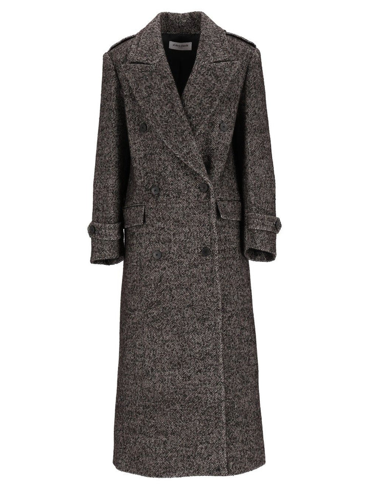Al Duca D'Aosta Double-Breasted Coat Coats - Nero | 7edc48f432d0361cff8ecbcbdbfa2dde672acc76