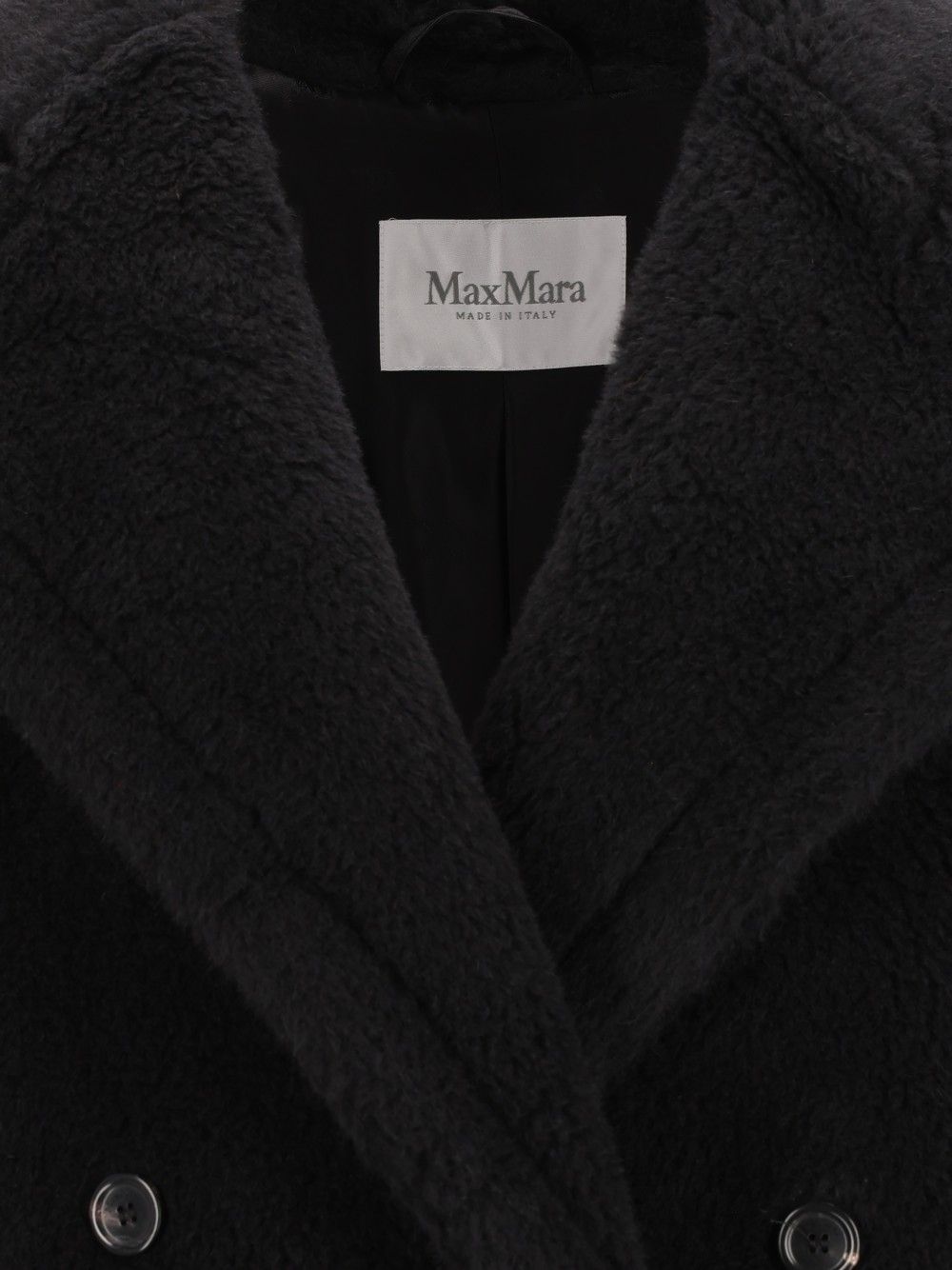 Max Mara Alcuno Short Teddy Double Breasted Wool Alpaca Silk Trousers - Nero | 7b77adce6360fae515ae4fe5004fcad20d0cdbda