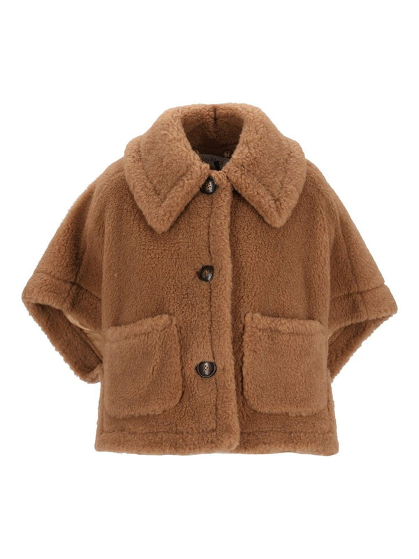 Newterzo Teddy Hood Jackets Brown