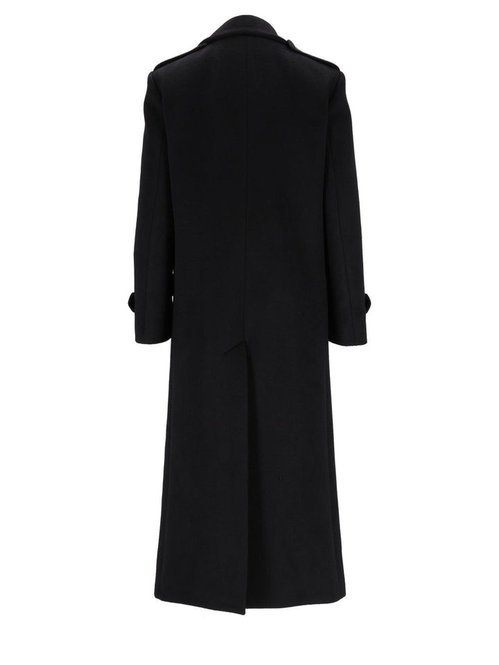 Al Duca D'Aosta Double-Breasted Coat Coats - Nero | d12ad7b341f38d161b0405882f1ced1033d18d3f