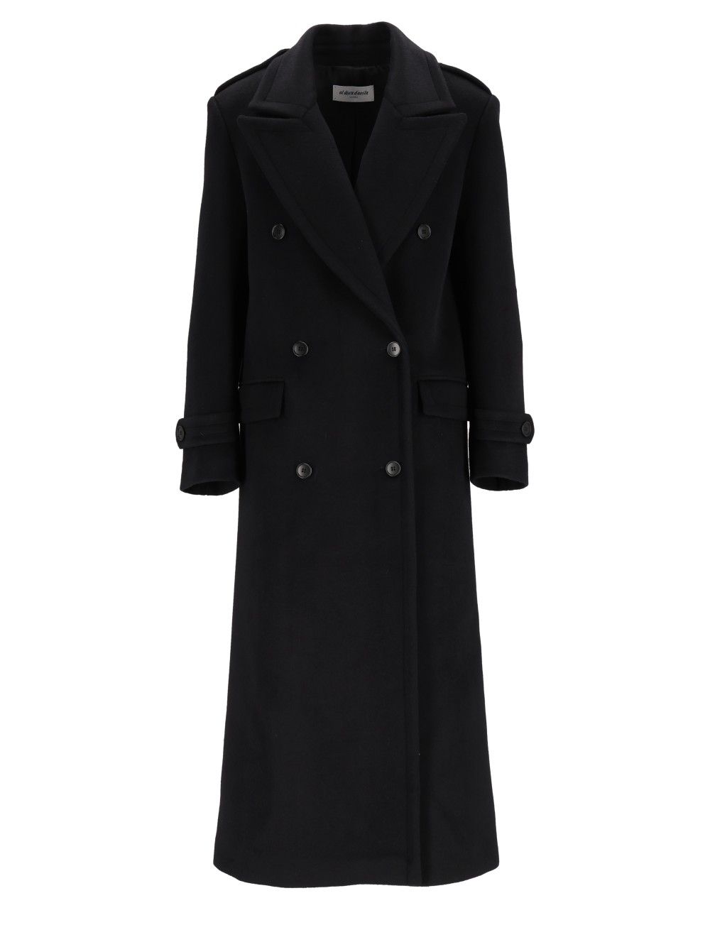 Al Duca D'Aosta Double-Breasted Coat Coats - Nero | 0cecc541ae27d6abb9c30f6a3c640507af788506
