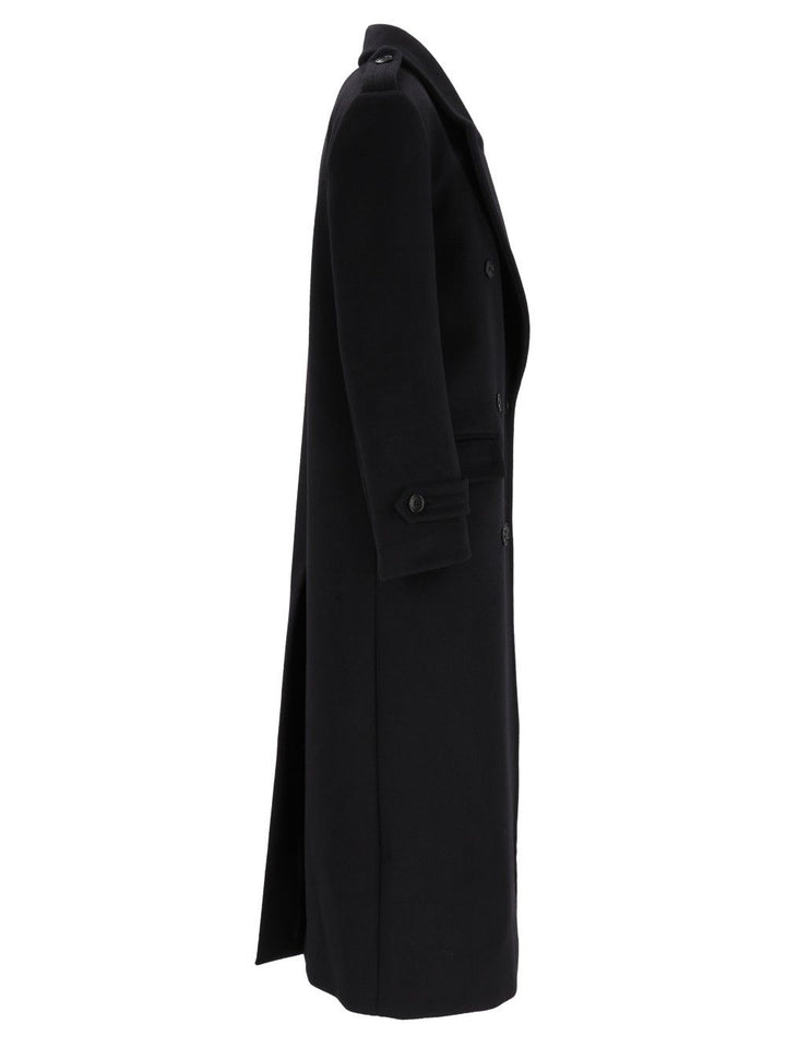 Al Duca D'Aosta Double-Breasted Coat Coats - Nero | ac326639f280c8abb76abea07f8a0f1666706ef4